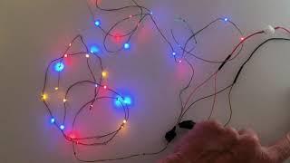 Decorative Flashing Colored LED Light Strings for Models