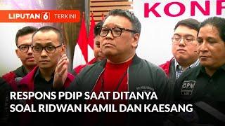 PDIP Belum Tutup Pintu untuk Ridwan Kamil dan Kaesang meski Tak Masuk Daftar Kandidat  Liputan 6