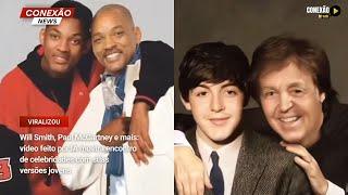 Will Smith Paul McCartney e mais vídeo feito por IA mostra encontrod e celebridades.