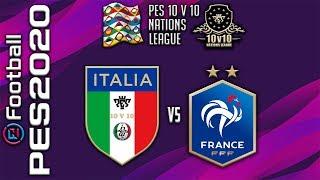 ITALIA - FRANCIA  NATIONS LEAGUE 10V10