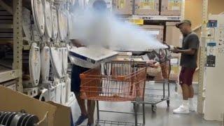 CRAZY LEAF BLOWER PRANK Funniest WalmartHome Depot Pranks of 2022 Myhouseisdirty Compilation