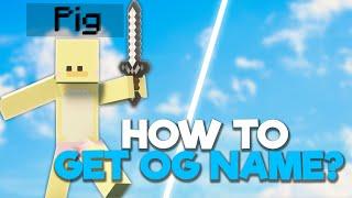 How to get OG names in minecraft...