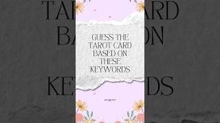  Guess the #tarotcard from the #tarot keywords in the comments & let me know if you got it right 