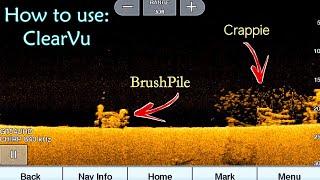 How to use Garmin Echomap 93sv  ClearVu  Down Imaging