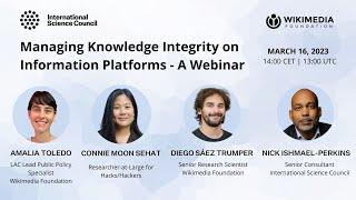 Webinar Managing Knowledge Integrity on Information Platforms