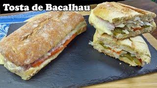 TOSTA DE BACALHAU de comer e chorar por mais - Muito fácil e deliciosa