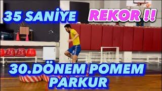 REKOR 30. DÖNEM POMEM PARKUR 35 SANİYE #pomem #sıçramatahtası #pomemparkur #keşfet #pmyo