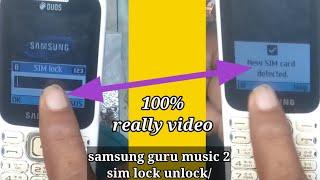 2024 Samsung guru music 2 sim lock unlocksamsung music 2 phone lock resetम्यूजिक 2 सिम लॉक अनलॉक