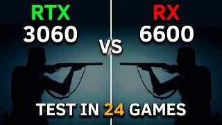 RX 6600 vs RTX 3060  Test In 24 Games at 1080p  2023