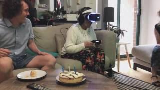 Nan plays VR for the first time on her 80th birthday super cute vid