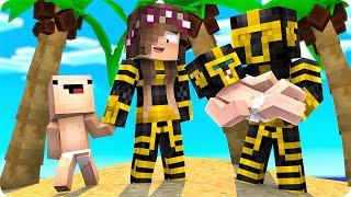 LA FAMILIA DE MASSI VA A LA PLAYA EN MINECRAFT 