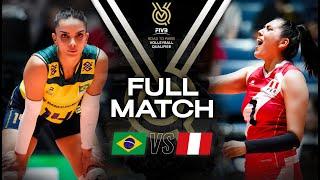  BRA vs  PER - Paris 2024 Olympic Qualification Tournament  Full Match - Volleyball