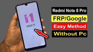 REDMI NOTE 8 PRO FRP BYPASS  REDMI NOTE 8 PRO M1906G7G FRP UNLOCK GOOGLE ACCOUNT BYPASS MIUI 11 