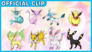 Eevee and Its Evolutions  Pokémon Master Journeys The Series  Official Clip