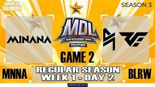 Minana Archives vs Blacklist Academy RWE GAME 2 MDL PH S3  BLRW VS MNNA