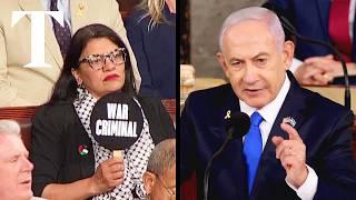 Congress protest calls Netanyahu a ‘war criminal’