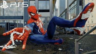 Spider-Man Remastered PS5 - Advanced Suit Free Roam Gameplay 4K 60FPS Performance RT