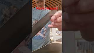 Naoki Mazaki Shirogami#2 Migaki 210mm Gyuto. No nonsense cutter.