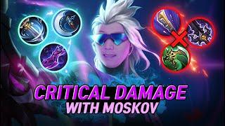 Tried Moskov Crit build 2023 in Mythical Glory Rank  Moskov gameplay