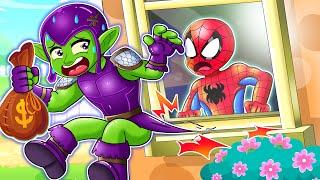 Spider Man Be Careful With Thieves  FUNNY STORY - Marvels Spidey and his Amazing Friends Animation