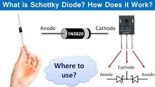 What is a Schottky Diode? How Schottky Diodes Work? Where to Use?  Schottky Diode Tutorial