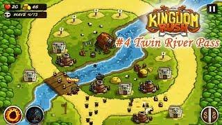 Kingdom Rush Level 4 - Twin Rivers Pass Hard Difficulty - 3 stars