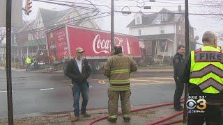 Coca-Cola Tractor-Trailer Crashes Into Home In Bucks County