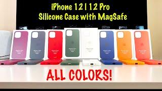 2020 iPhone 12  iPhone 12 Pro Silicone Cases with Magsafe  Unboxing & Review ALL COLORS