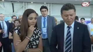 Arzu Aliyeva visits Baku Chess Olympiad venue