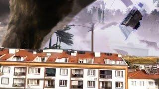Apocalypse in France. Tornadoes with hail attack many regions of the country