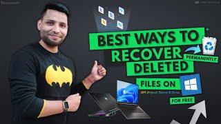 How to Recover Permanently Deleted Files on Windows 1011  Recover Deleted Data from Laptop