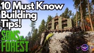 Sons of the Forest - 10 Must-Know Building Tips & Tricks Ultimate Guide for Beginners
