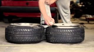 How to stretch a tire... and how you dont.