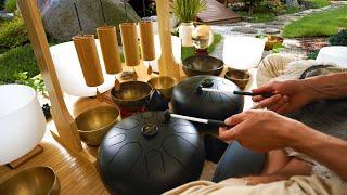 Total Calm Sound Bath Performance  Relaxing Meditation Music  Singing Bowls Spa Music