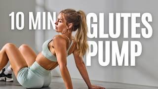 10 MIN GLUTES PUMP Home Workout - 10 Minutes Booty Workout No Equipment No Repeat