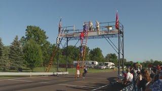 Local firefighters compete in Main-Transit Fire Department drill team competition