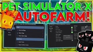 Pet Simulator X Script Auto Farm Auto Collect Lootbag Auto Hatch Triple Egg  Android