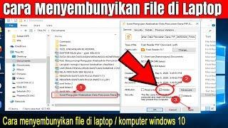 Cara Menyembunyikan File di Laptop atau komputer