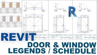 Door & Window Legends  Schedule & Quantities & Layout - In Revit