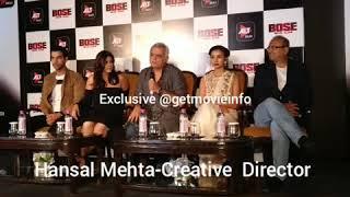 Hansal Mehta on Why #Bose DeadAlive web-series