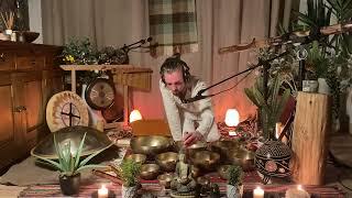 SOUND HEALING MEDITATION JOURNEY Handpan Didgeridoo Flute Koshi Shamanic Drum ceremony Calm