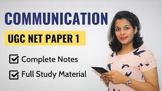 NTA UGC NET Paper 1- Communication Crash Course