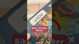 Bikin Sticker Label Nama #studywithme #desksetup #journal #stationery