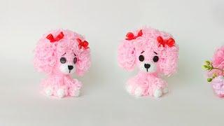  Everyone wants to buy  How to crochet a puppy - crochet pink Poodle