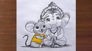 How To Draw Ganesha Easy Easy Ganesha  Drawing for Beginners