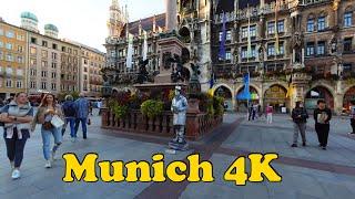Munich Germany Walking tour 4K