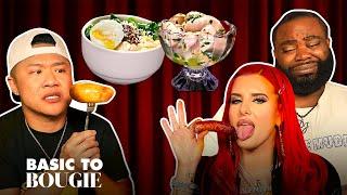 Tim Darren & Justina Eat BALLS  Basic to Bougie Season 7