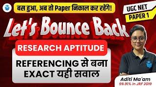 UGC NET Paper 1 Research Aptitude  Referencing Questions  UGC NET 2024 Preparation  Aditi Mam
