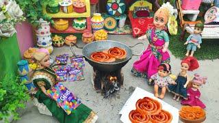 Barbie Doll All Day Routine In Indian VillageRadha Ki Kahani Part -485Barbie Doll Bedtime Story