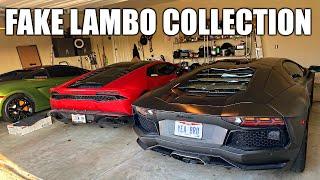 SHOWING OFF FAKE LAMBORGHINI COLLECTION & AVENTADOR REPLICA...